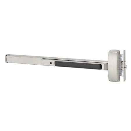 SARGENT Grade 1 Mortise Exit Bar, Wide Stile Pushpad, 42-in Fire-Rated Device, Night Latch Function, Less Do 12-8904J LHR 32D